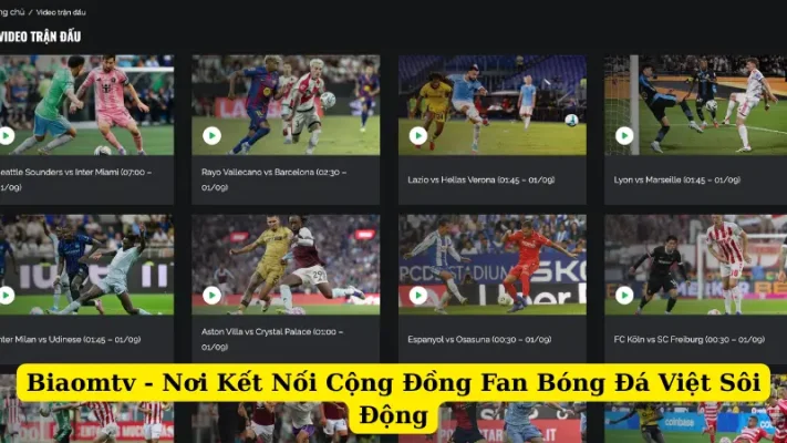 Biaomtv - Nơi Kết Nối Cộng Đồng Fan Bóng Đá Việt Sôi Động