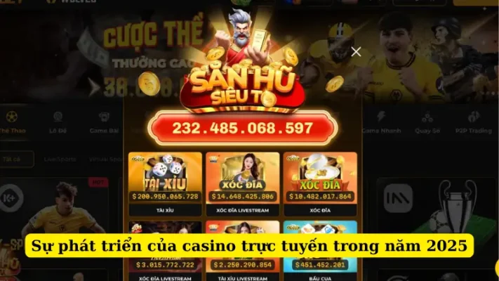 Sự phát triển của casino trực tuyến trong năm 2025